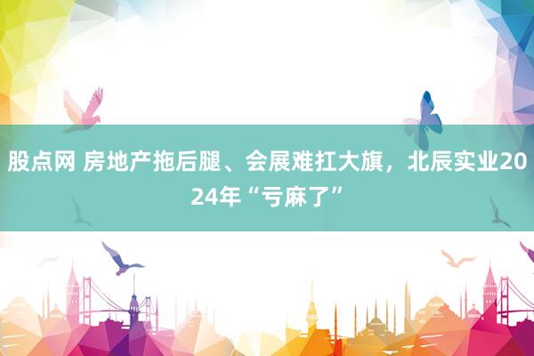 股点网 房地产拖后腿、会展难扛大旗，北辰实业2024年“亏麻了”