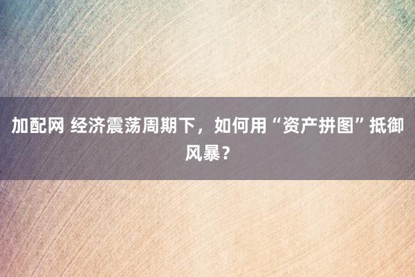加配网 经济震荡周期下，如何用“资产拼图”抵御风暴？