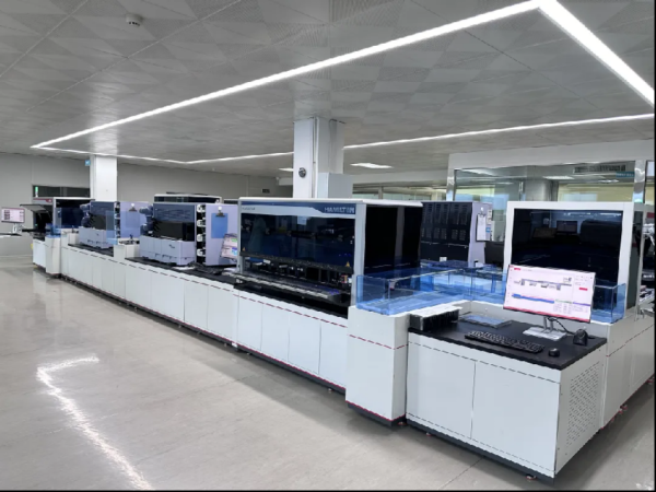 众合资本 烟台市中心血站检验实验室全自动检测流水线正式启用